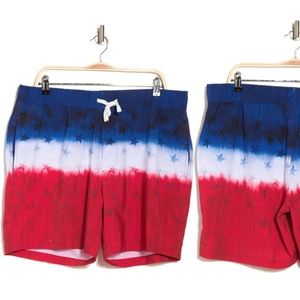 🇺🇸 Trunks Surf & Swim Co. Stars and Stripes Stretch Compression Trunks 🇺🇸